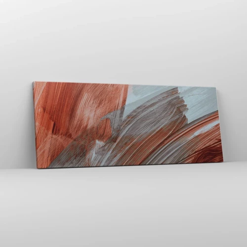 Impression sur toile - Image sur toile - Abstraction venteuse et automnale - 100x40 cm