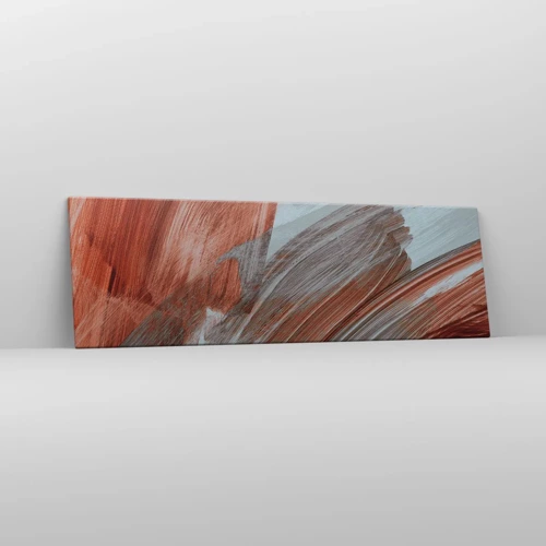 Impression sur toile - Image sur toile - Abstraction venteuse et automnale - 160x50 cm