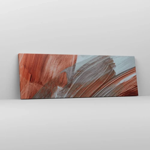 Impression sur toile - Image sur toile - Abstraction venteuse et automnale - 90x30 cm