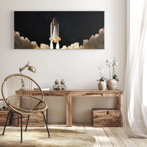 Impression sur toile - Image sur toile - Ad astra! - 100x40 cm