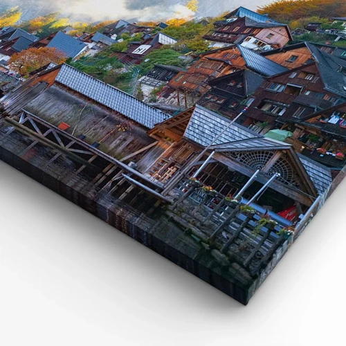 Impression sur toile - Image sur toile - Ambiance alpine - 30x30 cm