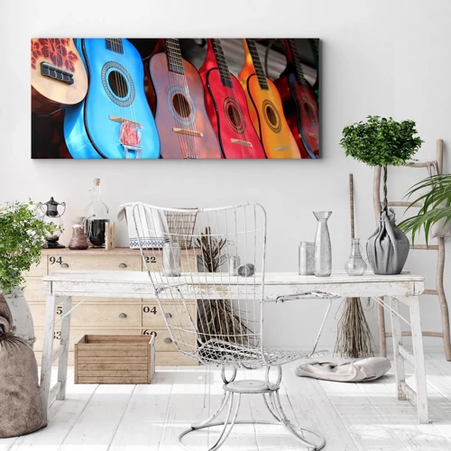 Impression sur toile - Image sur toile - Ambiance latine - 100x40 cm