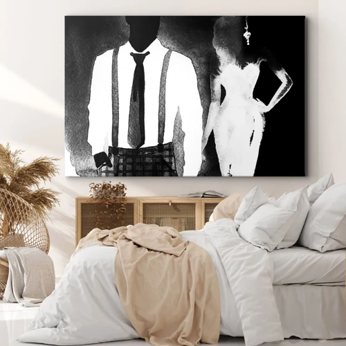 Impression sur toile - Image sur toile - Ambiance noire - 70x50 cm