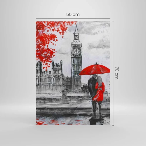 Impression sur toile - Image sur toile - Amoureux de Londres - 50x70 cm