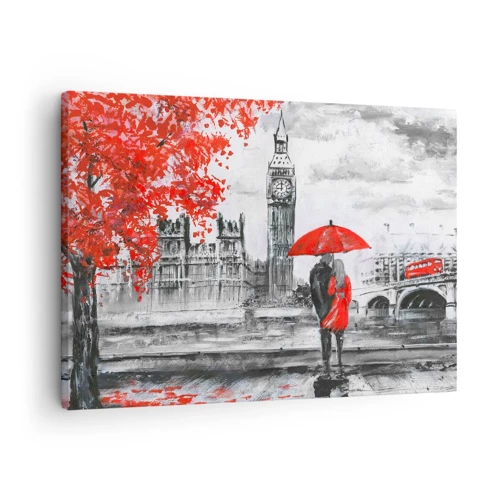 Impression sur toile - Image sur toile - Amoureux de Londres - 70x50 cm