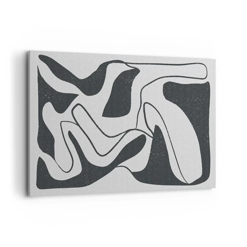 Impression sur toile - Image sur toile - Amusement de labyrinthe abstrait - 120x80 cm