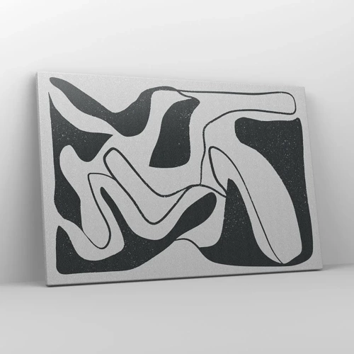 Impression sur toile - Image sur toile - Amusement de labyrinthe abstrait - 120x80 cm