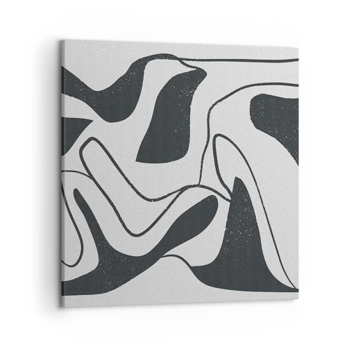 Impression sur toile - Image sur toile - Amusement de labyrinthe abstrait - 50x50 cm