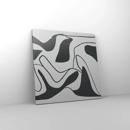 Impression sur toile - Image sur toile - Amusement de labyrinthe abstrait - 60x60 cm