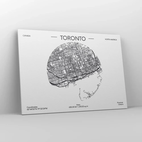 Impression sur toile - Image sur toile - Anatomie de Toronto - 100x70 cm