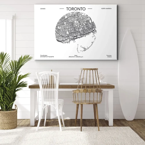 Impression sur toile - Image sur toile - Anatomie de Toronto - 100x70 cm