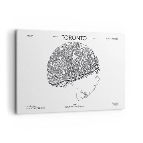 Impression sur toile - Image sur toile - Anatomie de Toronto - 120x80 cm