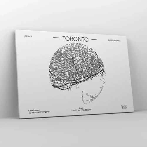 Impression sur toile - Image sur toile - Anatomie de Toronto - 120x80 cm