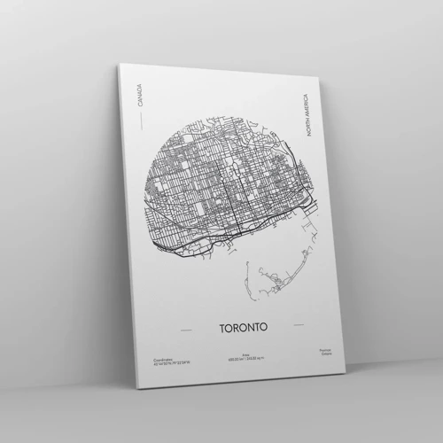 Impression sur toile - Image sur toile - Anatomie de Toronto - 50x70 cm