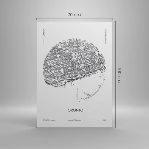 Impression sur toile - Image sur toile - Anatomie de Toronto - 70x100 cm