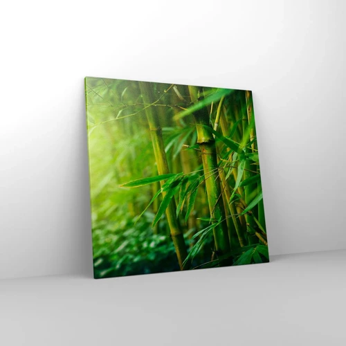 Impression sur toile - Image sur toile - Apprenez à connaître le vert lui-même - 70x70 cm