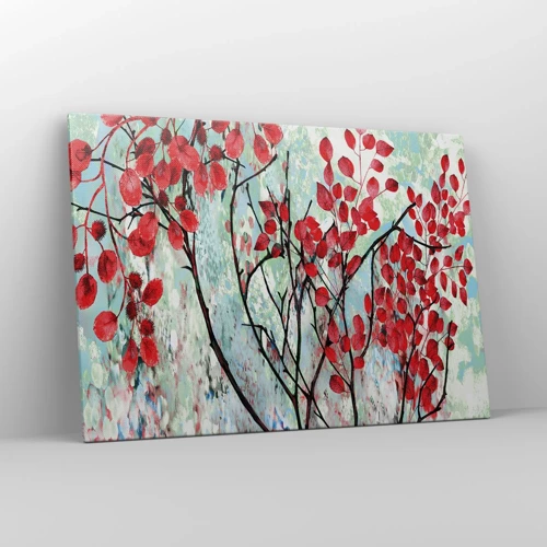 Impression sur toile - Image sur toile - Arbre en écarlate - 100x70 cm