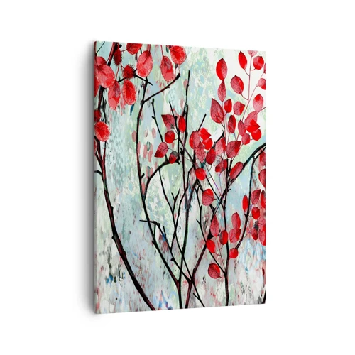 Impression sur toile - Image sur toile - Arbre en écarlate - 50x70 cm