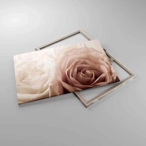 Impression sur toile - Image sur toile - Au coeur d'ue la rose - 120x80 cm