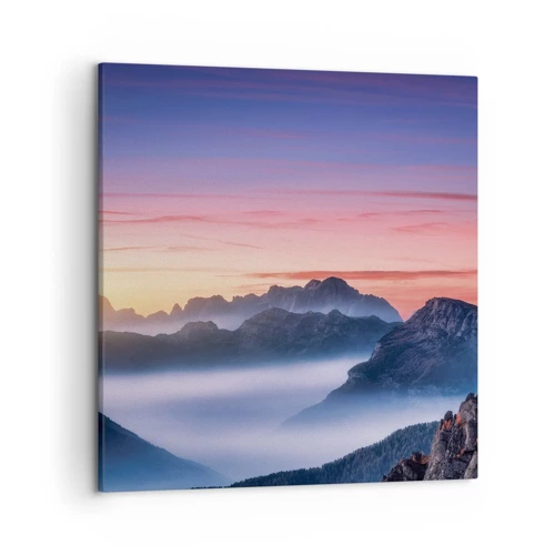 Impression sur toile - Image sur toile - Au-dessus des vallées - 50x50 cm