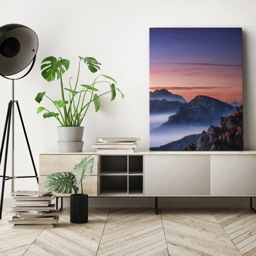 Impression sur toile - Image sur toile - Au-dessus des vallées - 55x100 cm