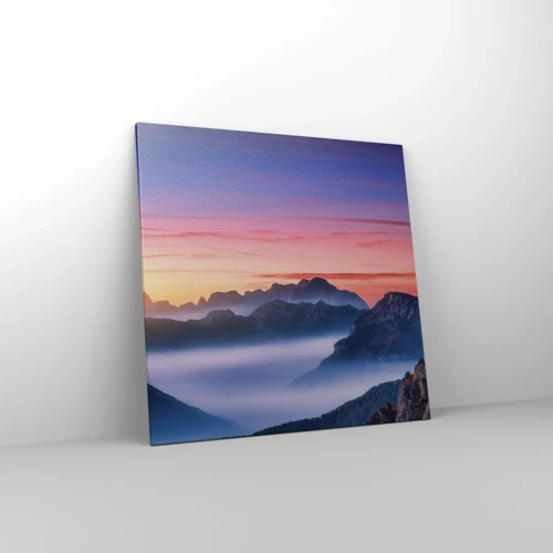 Impression sur toile - Image sur toile - Au-dessus des vallées - 70x70 cm