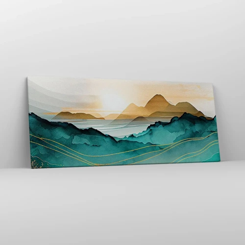 Impression sur toile - Image sur toile - Au frontière de l’abstraction – paysage - 120x50 cm