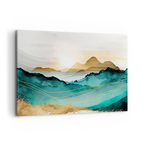 Impression sur toile - Image sur toile - Au frontière de l’abstraction – paysage - 120x80 cm