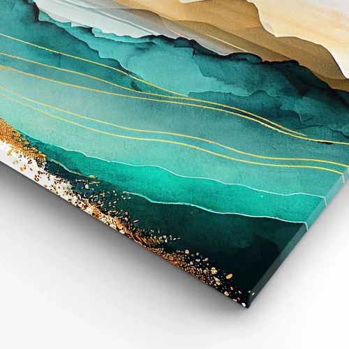 Impression sur toile - Image sur toile - Au frontière de l’abstraction – paysage - 140x50 cm