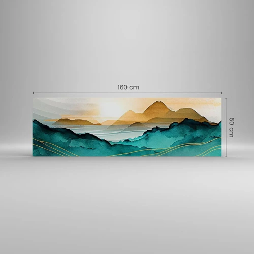 Impression sur toile - Image sur toile - Au frontière de l’abstraction – paysage - 160x50 cm