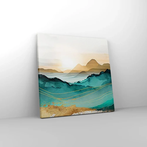 Impression sur toile - Image sur toile - Au frontière de l’abstraction – paysage - 30x30 cm