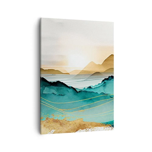 Impression sur toile - Image sur toile - Au frontière de l’abstraction – paysage - 50x70 cm
