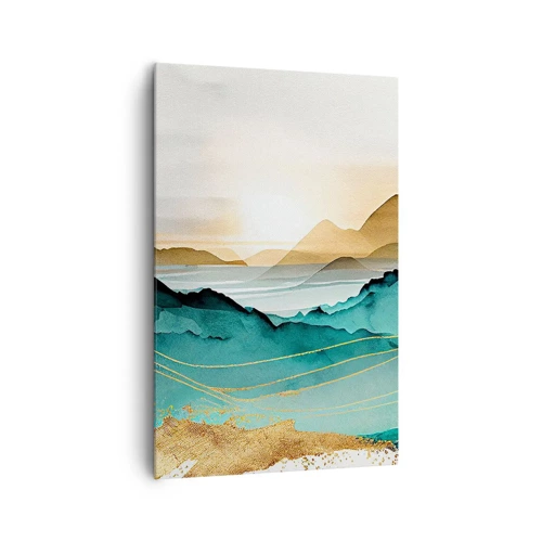 Impression sur toile - Image sur toile - Au frontière de l’abstraction – paysage - 80x120 cm