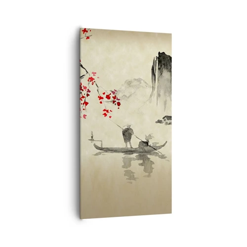 Impression sur toile - Image sur toile - Au pays des cerisiers en fleurs - 65x120 cm