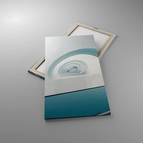 Impression sur toile - Image sur toile - Au profondeur du bleu - 65x120 cm
