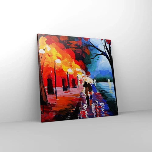 Impression sur toile - Image sur toile - Automne flamboyant dans le parc - 70x70 cm