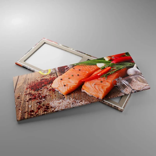 Impression sur toile - Image sur toile - Aventure norvégienne dans la cuisine - 120x50 cm
