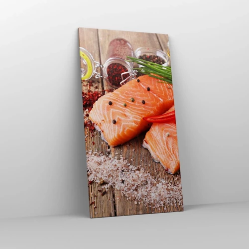 Impression sur toile - Image sur toile - Aventure norvégienne dans la cuisine - 65x120 cm
