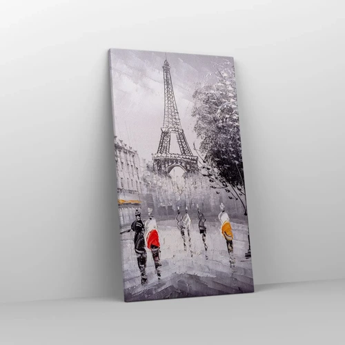 Impression sur toile - Image sur toile - Balade parisienne - 45x80 cm