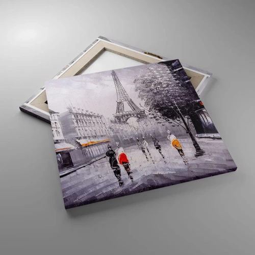 Impression sur toile - Image sur toile - Balade parisienne - 50x50 cm