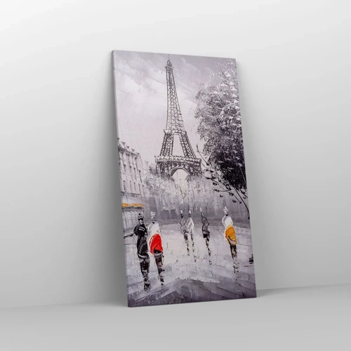 Impression sur toile - Image sur toile - Balade parisienne - 55x100 cm