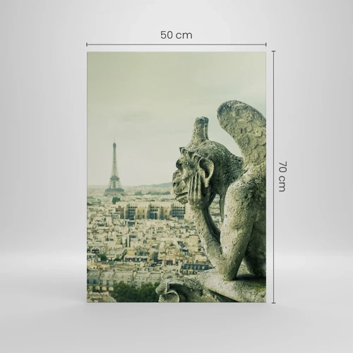 Impression sur toile - Image sur toile - Bavardage parisien - 50x70 cm