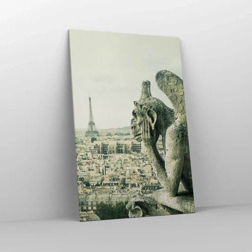 Impression sur toile - Image sur toile - Bavardage parisien - 80x120 cm