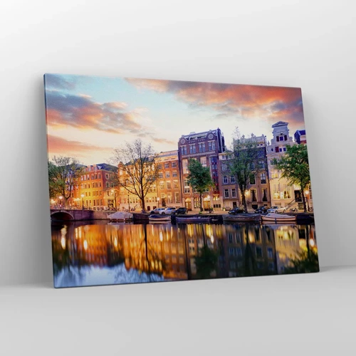 Impression sur toile - Image sur toile - Beauté hollandaise sobre et sereine - 100x70 cm