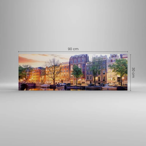 Impression sur toile - Image sur toile - Beauté hollandaise sobre et sereine - 90x30 cm
