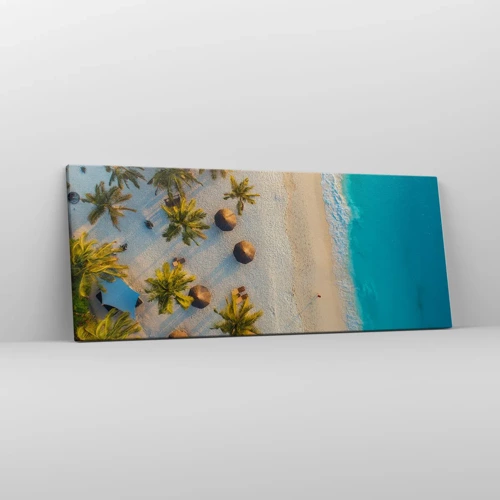 Impression sur toile - Image sur toile - Bienvenue au paradis - 100x40 cm