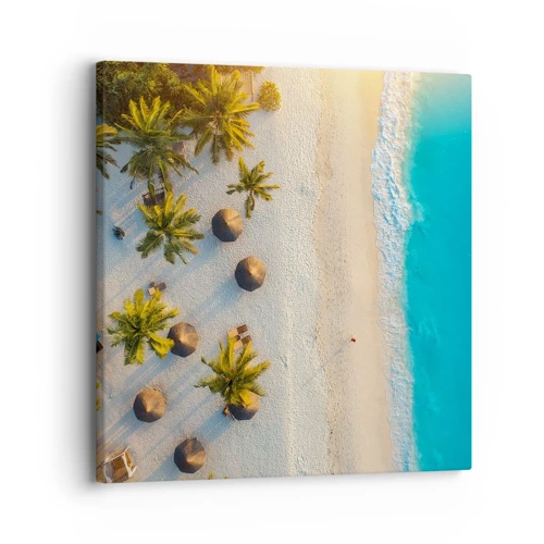 Impression sur toile - Image sur toile - Bienvenue au paradis - 30x30 cm