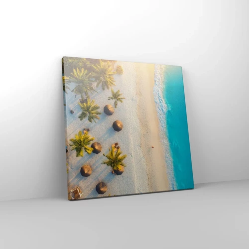 Impression sur toile - Image sur toile - Bienvenue au paradis - 30x30 cm