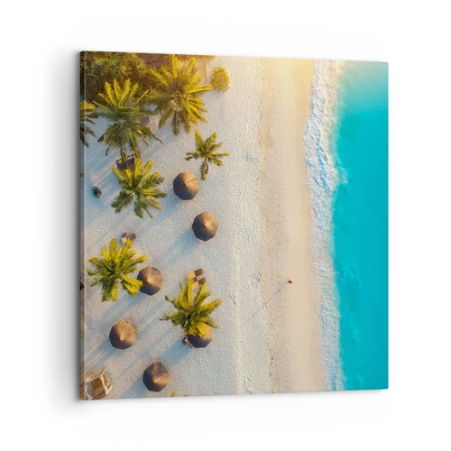 Impression sur toile - Image sur toile - Bienvenue au paradis - 60x60 cm