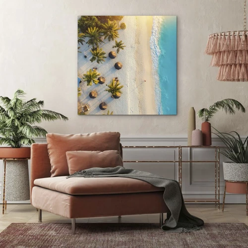 Impression sur toile - Image sur toile - Bienvenue au paradis - 70x70 cm